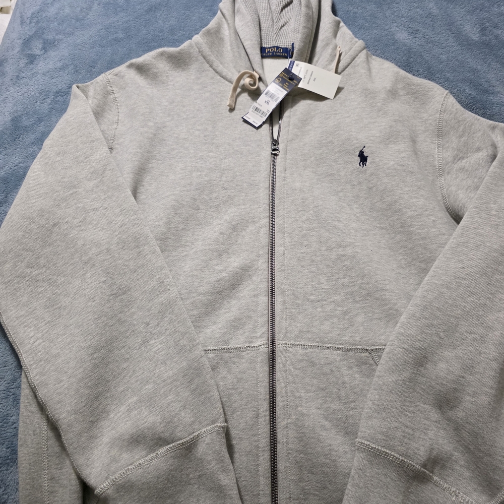 Ralph Lauren Light Gray Zip-Up Men's Sweater